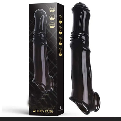 Reusable Penis Extender Warcraft Cock Rings Delay Ejaculation Penis Sex Toys  Men  Sleeve Condoms  Men Delay  Glans Cover