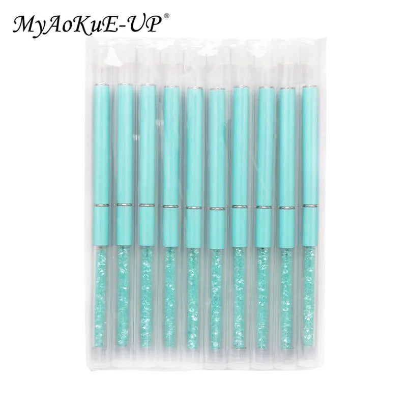 Rhinestone Lash Brush Reusable Eyelash Brushes Mascara Wand Applicator Eyelash Extension Makeup Tool