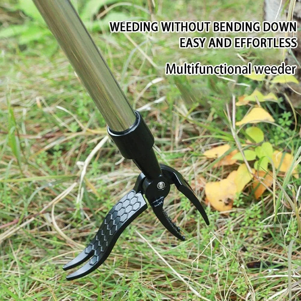 Root Remover Stand Up Weeding Tool Gardening Weeding Head Replacement Digging Weeder Claw Foot Pedal Weed Puller Black Weeders