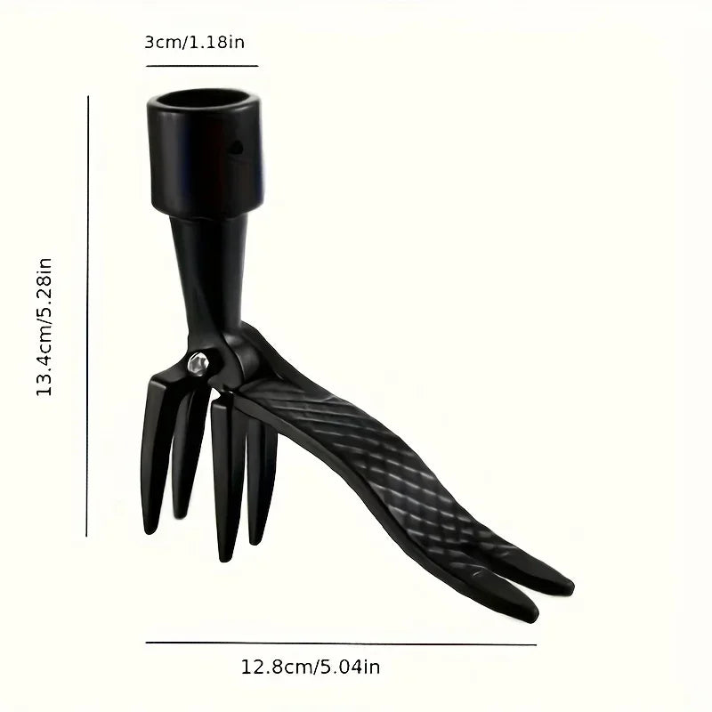 Root Remover Stand Up Weeding Tool Gardening Weeding Head Replacement Digging Weeder Claw Foot Pedal Weed Puller Black Weeders