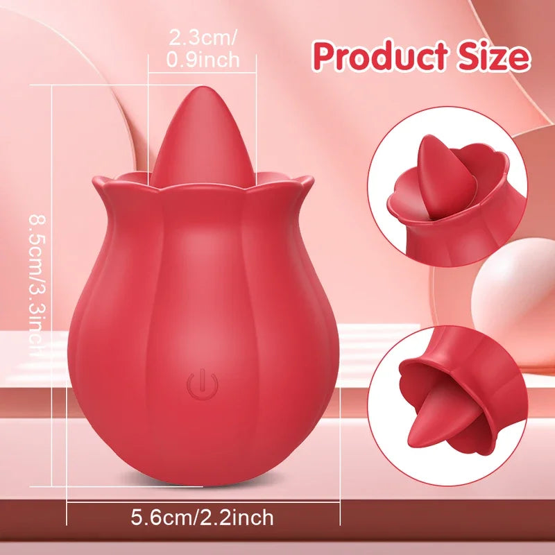 GtoozaRose Licking   Nipple Clitoral Stimulator Vibrating Egg Tongue Lick   Sex Toy Adult Toys  Women gtooza.com