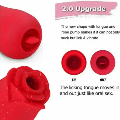 Gtooza_Rose Sucking  10 Speed Vibrating   Nipple  oris Stimulation Female Masturbation Sex Toys  Women gtooza.com