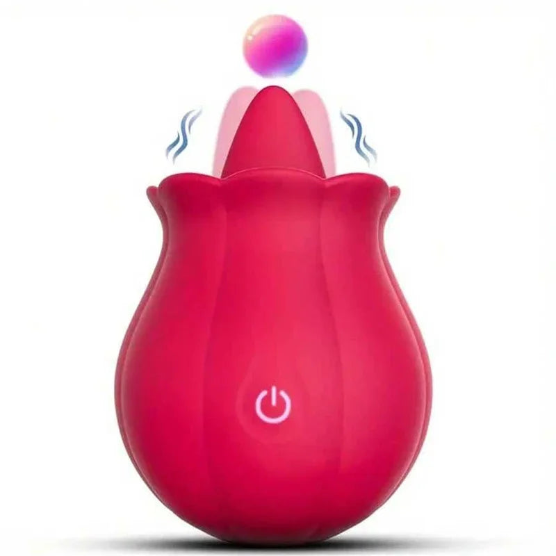 Rose-toy Swing Tongue Licking  Female Powerful Oral Nipple  Stimulator Massager Adults Goods Sex Toys  Women gtooza.com