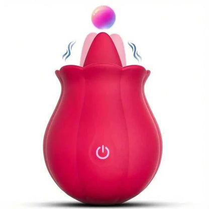 Rose-toy Swing Tongue Licking  Female Powerful Oral Nipple  Stimulator Massager Adults Goods Sex Toys  Women gtooza.com