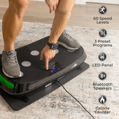 PC Rumblex 4D Vibrating Board Trainer - Three-Motor Oscillating, Linear, Pu