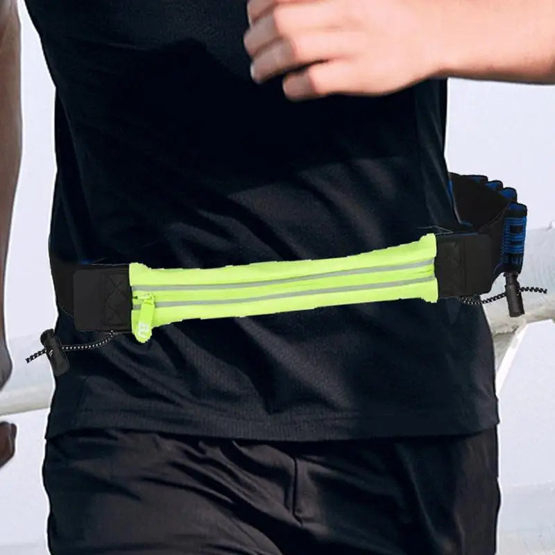 PC Running Waist Bag Non-Slip Running Waist Bag Adjustable Bib Belt Women M