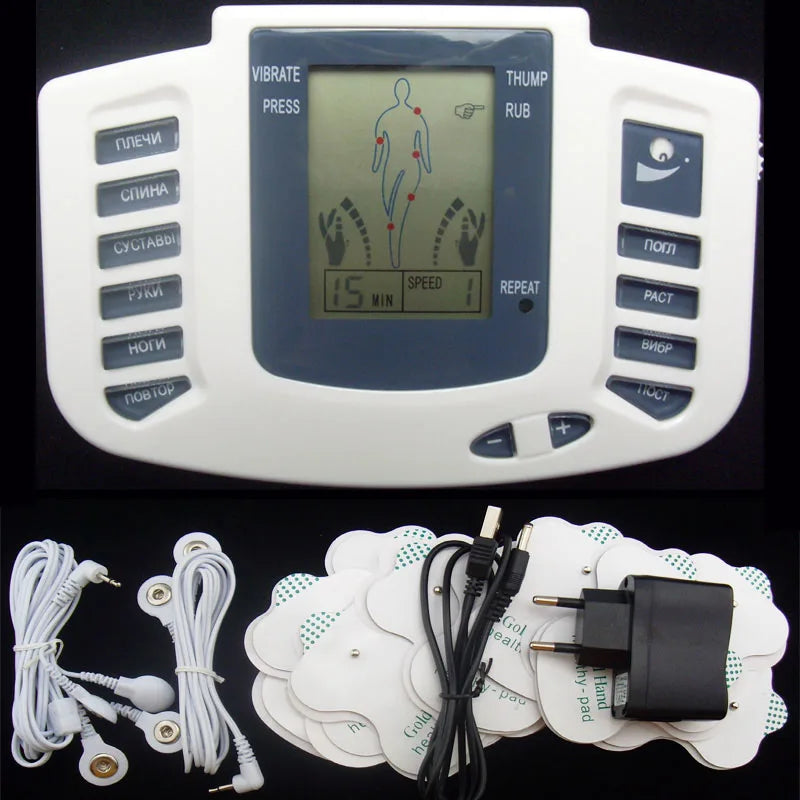 PC Russian Version Electronic Body Slimming Pulse Massage  Muscle Relax Pai