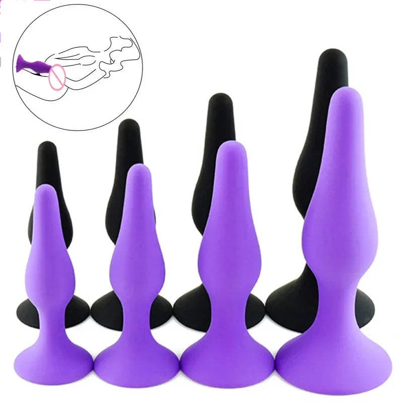 Gtooza_S/M/L/XL Silicone   Stimulation Prostate Massage Toys  Women Men Gay Anal Dilator Sex Shop Bdsm gtooza.com