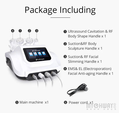 PC S Shape Machine & RF Electroporation Vacuum Suction Body Face Care Machi