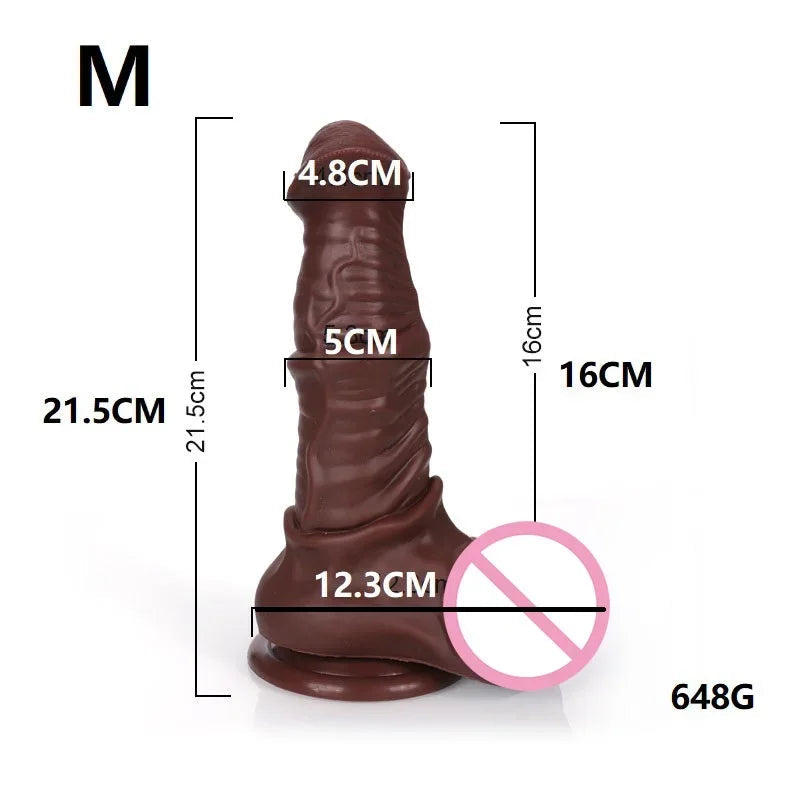 Gtooza_S-XXXL Huge Horse  Vaginal Anal Buttplug Fake Penis Sex Toys  Women /Men Big s Deep Prostate Massage Stimulator gtooza.com