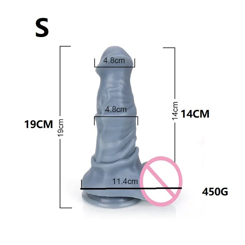 Gtooza_S-XXXL Huge Horse  Vaginal Anal Buttplug Fake Penis Sex Toys  Women /Men Big s Deep Prostate Massage Stimulator gtooza.com