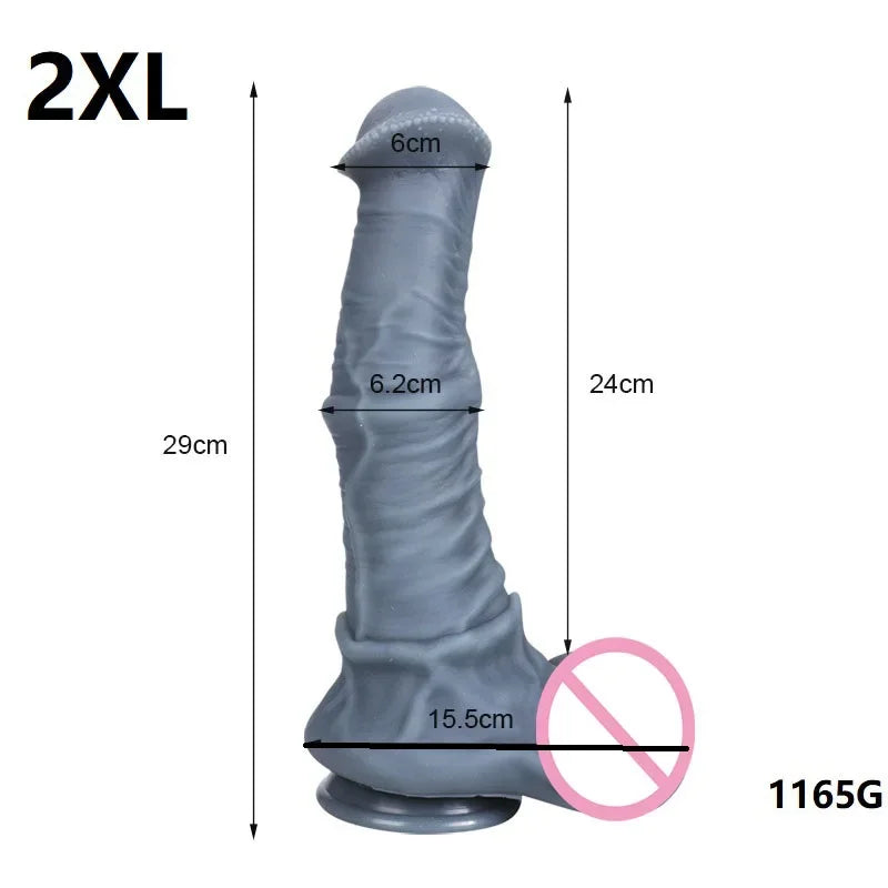 Gtooza_S-XXXL Huge Horse  Vaginal Anal Buttplug Fake Penis Sex Toys  Women /Men Big s Deep Prostate Massage Stimulator gtooza.com