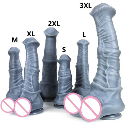 Gtooza_S-XXXL Huge Horse  Vaginal Anal Buttplug Fake Penis Sex Toys  Women /Men Big s Deep Prostate Massage Stimulator gtooza.com