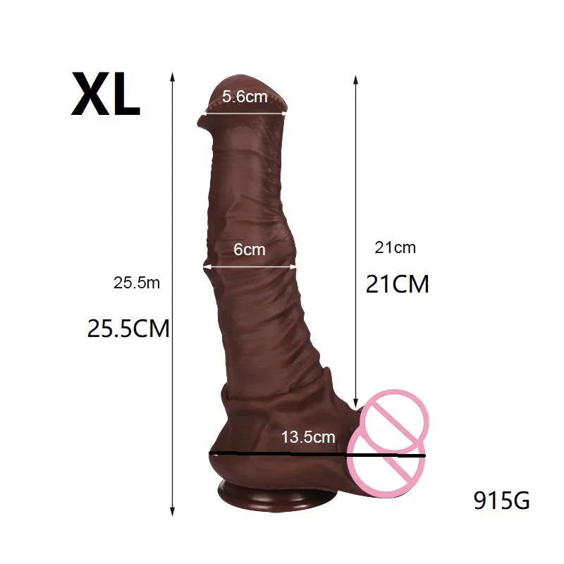 Gtooza_S-XXXL Huge Horse  Vaginal Anal Buttplug Fake Penis Sex Toys  Women /Men Big s Deep Prostate Massage Stimulator gtooza.com