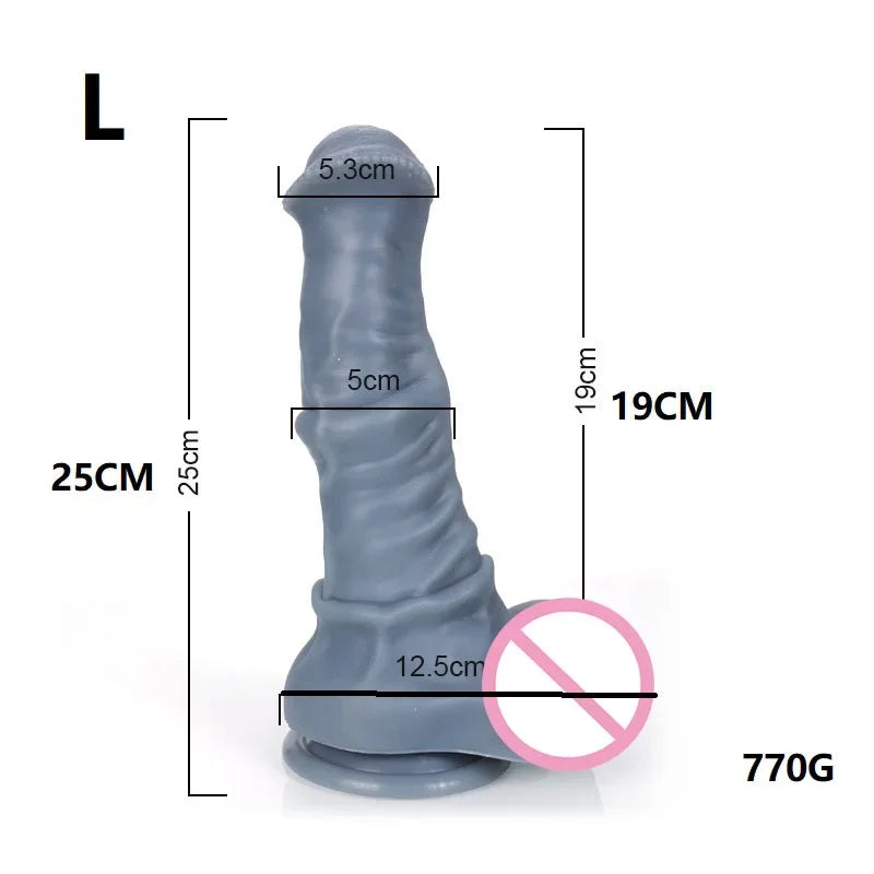 Gtooza_S-XXXL Huge Horse  Vaginal Anal Buttplug Fake Penis Sex Toys  Women /Men Big s Deep Prostate Massage Stimulator gtooza.com