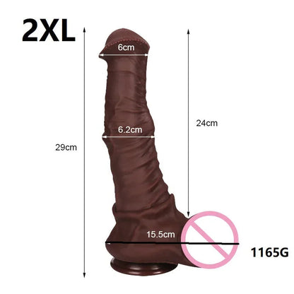 Gtooza_S-XXXL Huge Horse  Vaginal Anal Buttplug Fake Penis Sex Toys  Women /Men Big s Deep Prostate Massage Stimulator gtooza.com