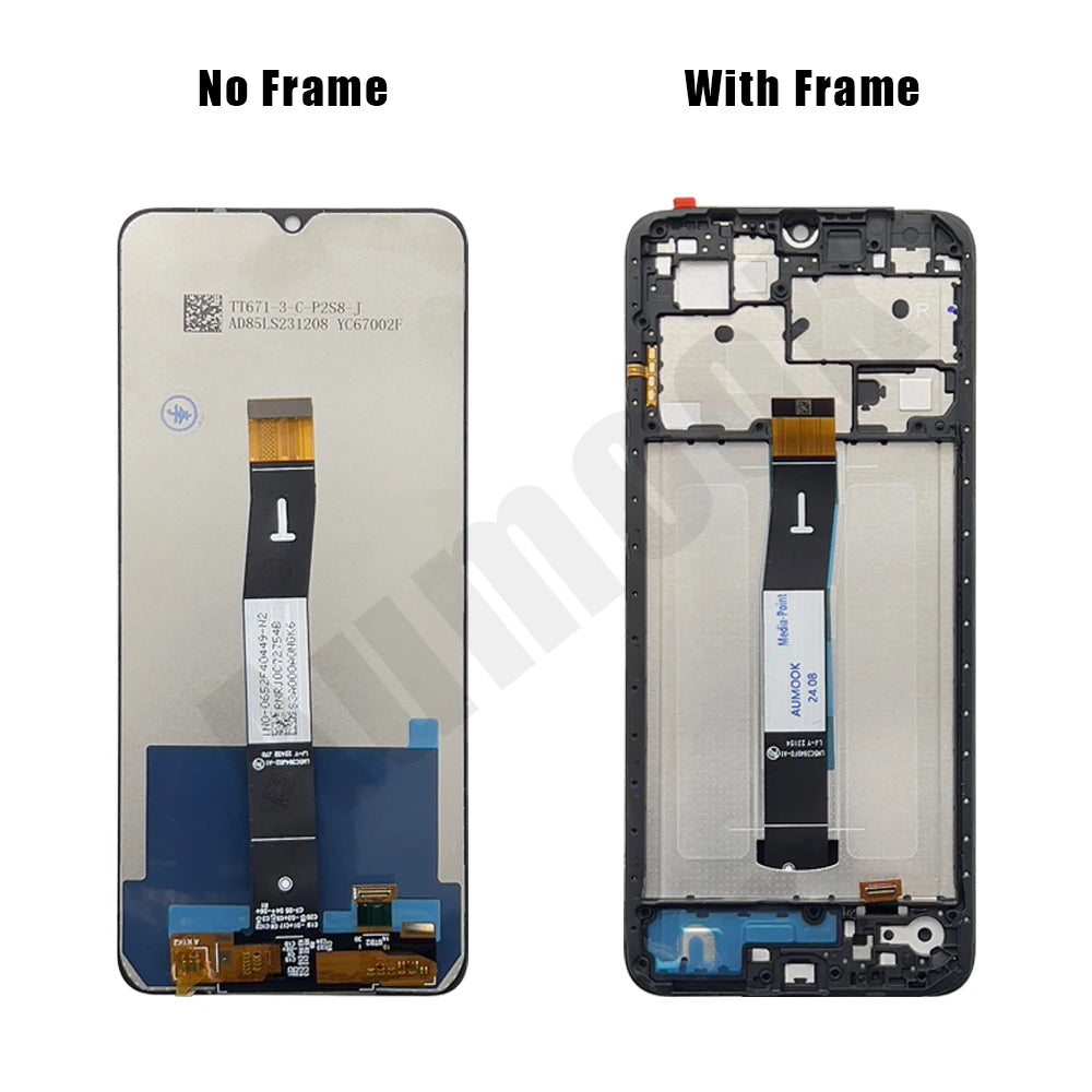 Gtooza_6.71" Screen  Redmi 12C LCD Display Touch Screen Digiziter Assembly pantalla  Xiaomi Redmi12C With Frame LCD Display gtooza.com