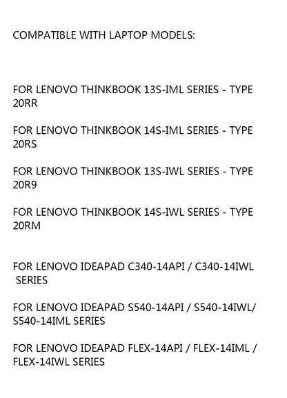 PC L18C4PF0 Laptop Battery For Lenovo ThinkBook 13S-IML 13S-IWL 14S-IML 14S-IWL 20RR 20RS 20R9 20RM Series 2964mAh/45WH