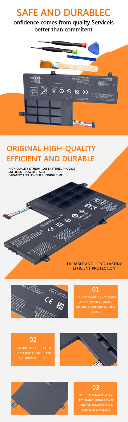 PC L14L2P21 Laptop Battery  LENOVO Yoga 500-14ISK S41-70 S41-75 S41-70AM-IFI S41-35 L14M2P21 2ICP6/54/90 7.4V 30WH