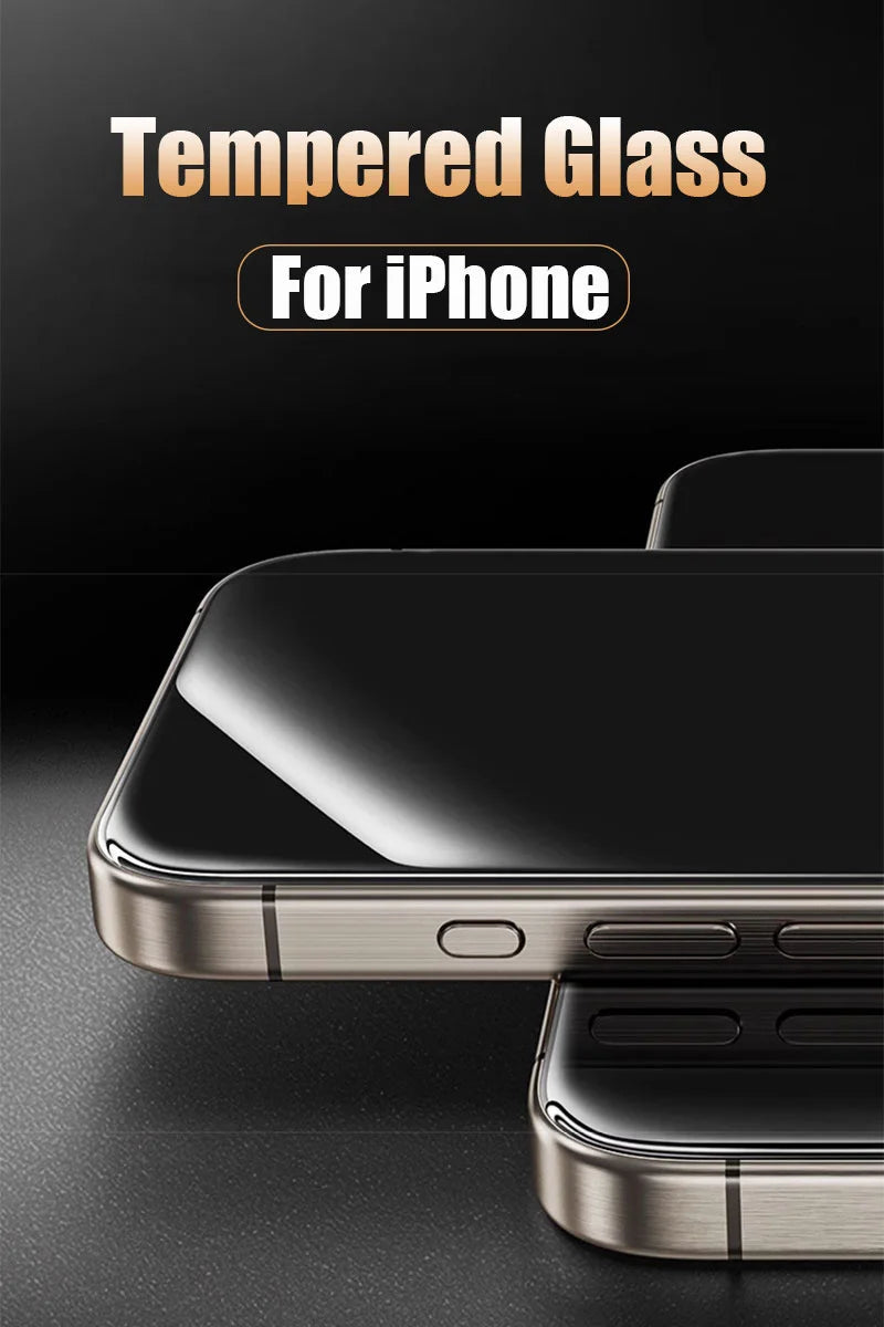 PC 3PCS Full Cover Tempered Glass For iPhone 16 Pro Max Screen Protector on  iPhone 11 12 13 14 15 Pro Max 15 Plus 13 Mini Glass