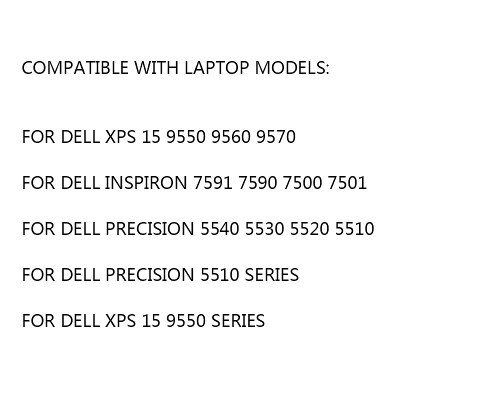 PC RRCGW 4GVGH Laptop Battery For Dell XPS 15 9550 Precision 5510 Series M7R96 62MJV Free Tools