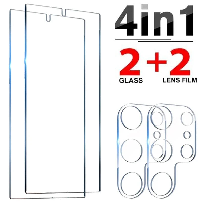 S25U S25Ultra Screen Protector For Samsung Galaxy S25 Series Clear 9H Tempered Glass Protection Film For Galaxy S25 S25Plus