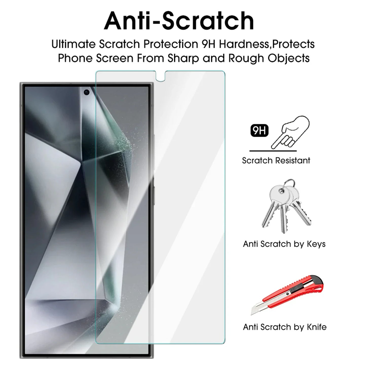 S25U S25Ultra Screen Protector For Samsung Galaxy S25 Series Clear 9H Tempered Glass Protection Film For Galaxy S25 S25Plus