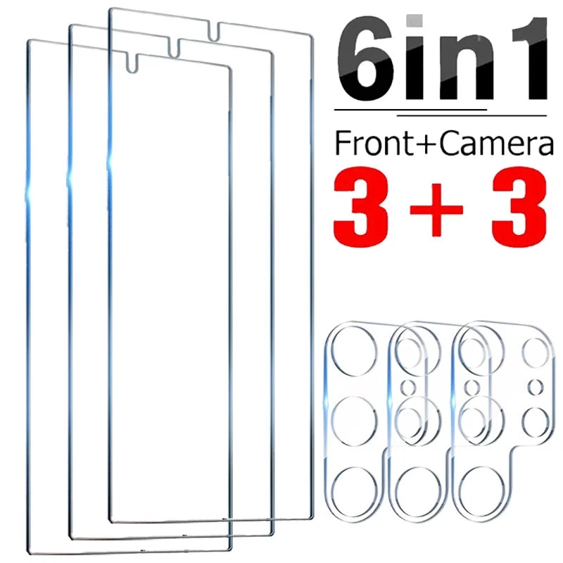 S25U S25Ultra Screen Protector For Samsung Galaxy S25 Series Clear 9H Tempered Glass Protection Film For Galaxy S25 S25Plus