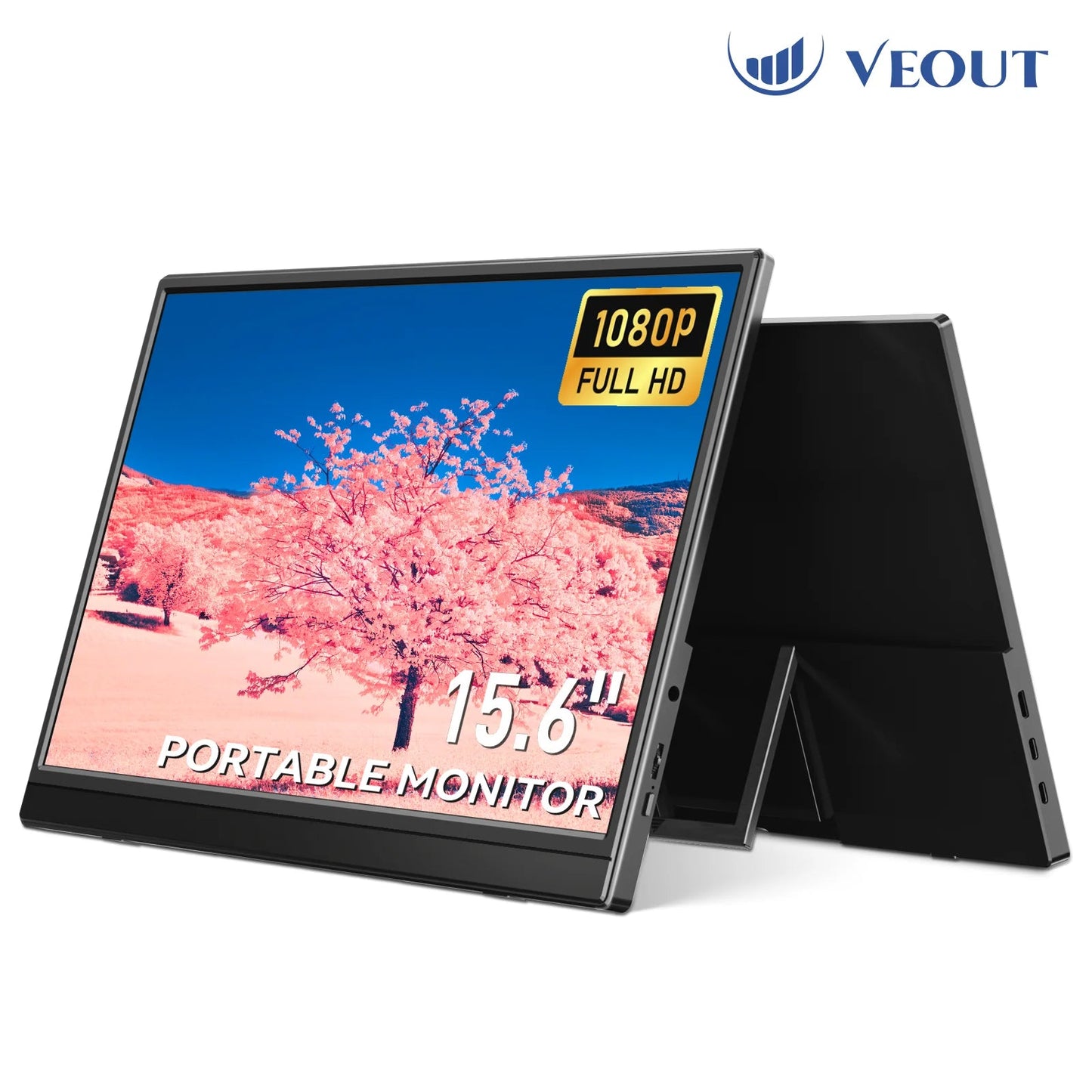 Gtooza_VEOUT 15.6 inch 60HZ Gaming Portable Monitor  Laptop,16:9 1080P IPS Display LCD FHD External Second Computer Screen  Phone gtooza.com