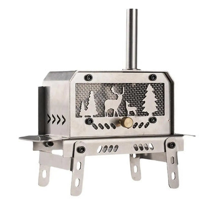 PC Camping Wood Stove Portable For Tent Stainless Steel Portable Tent Stove