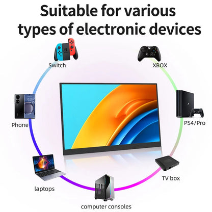 Gtooza_14.1 Inch Touch Screen Portable Monitor 100%sRGB 400cd/m2 Gaming Computer Expand Display  XBox PS4/ 5 Switch Loptop gtooza.com