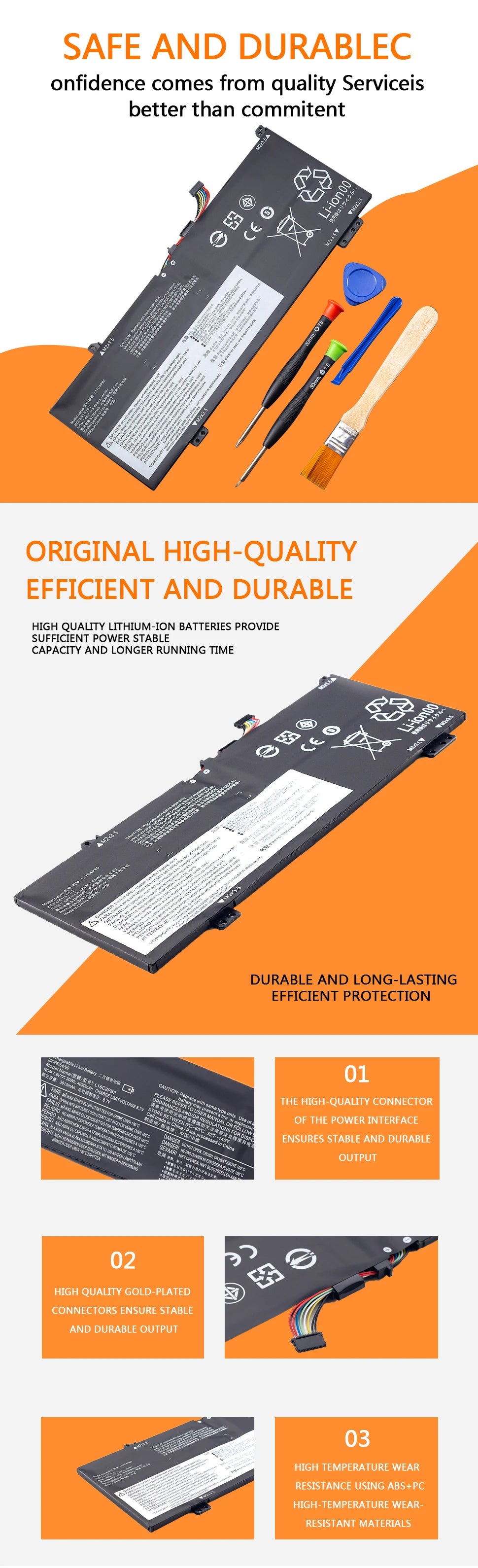 PC L17C4PB0 Laptop Battery For Lenovo Xiaoxin Air 14ARR 14IKBR 15ARR 15IKBR Ideapad 530s-14IKB 530s-15IKB L17M4PB0 45WH