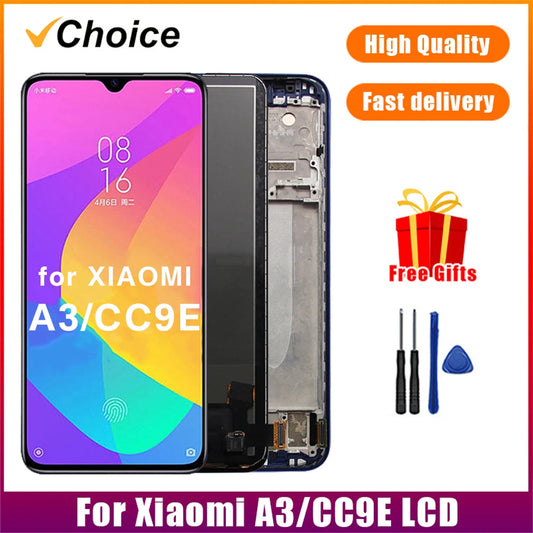 Gtooza_Tested Display  Xiaomi Mi A3 M1906F9SH M1906F9SI Super AMOLED LCD  CC9E Display  Mi A3 Lcd Touch Screen gtooza.com