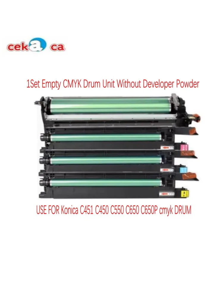 1Set Empty CMYK Drum Unit Without Developer Powder For Konica Minolta Bizhu