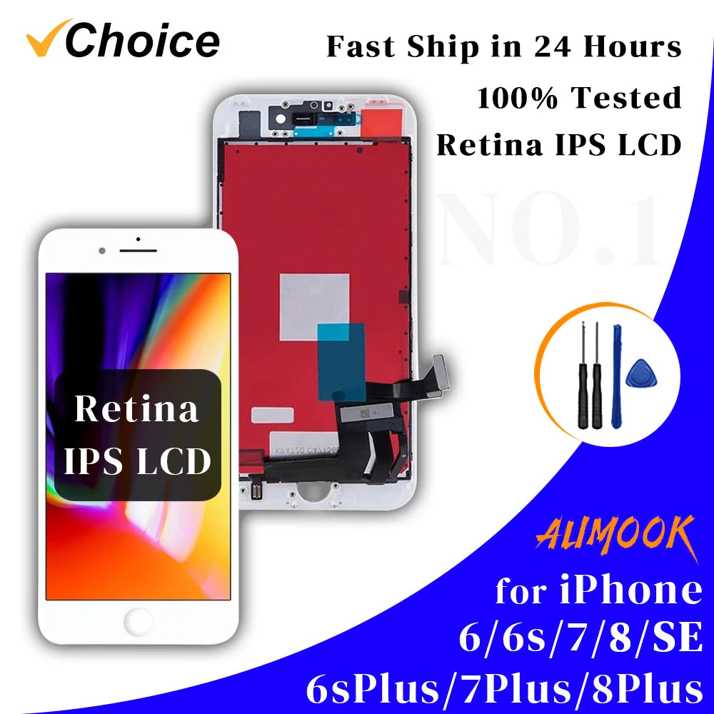 Gtooza_Retina IPS LCD  iPhone 6Plus 6sPlus 7Plus 8Plus SE2020 LCD Touch Screen Digiziter Assembly  iPhone 6 6s 7 8 Display gtooza.com