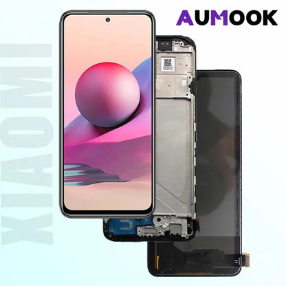 Gtooza_Tested AMOLED  Redmi Note10s Display Touch Screen Digitizer Assembly Parts  Xiaomi Redmi Note10 4G With Frame LCD gtooza.com