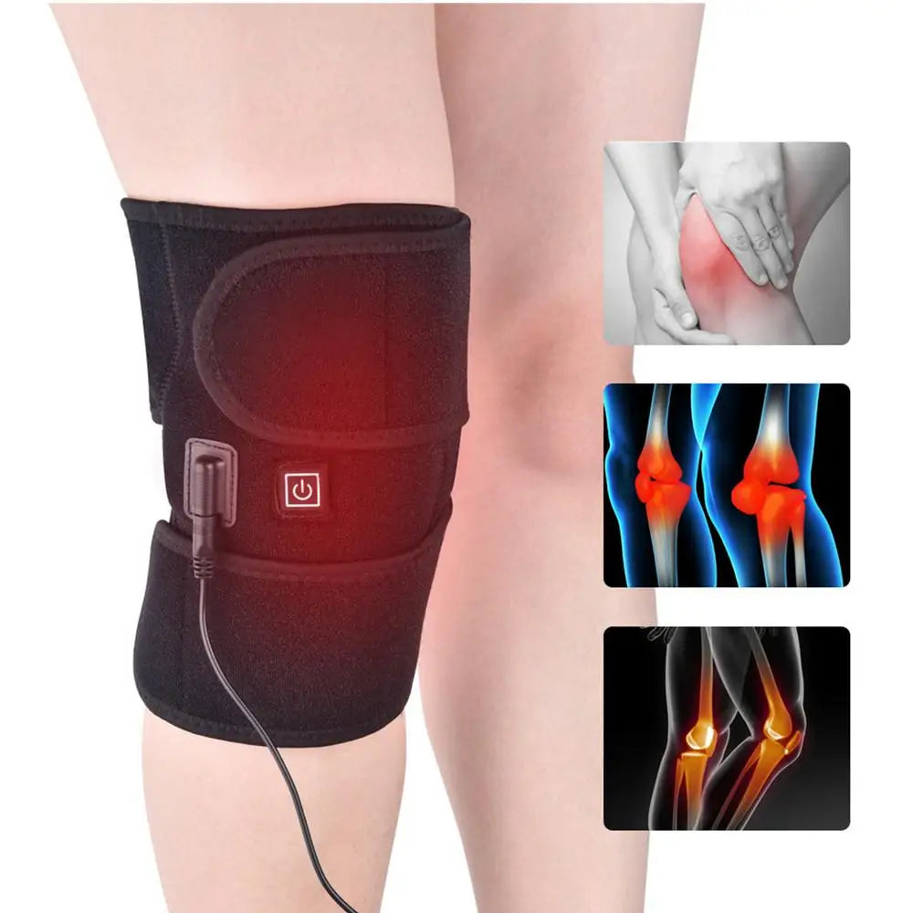 PC Knee Heat Pad USB Powered Heated Knee Sleeve 3 Heat Levels Knee Heater W