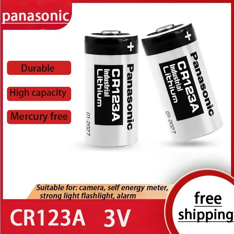 PC Original Panasonic 123 Lithium 3V Arlo Camera Battery CR123A CR17345 DL123A EL123A 123A