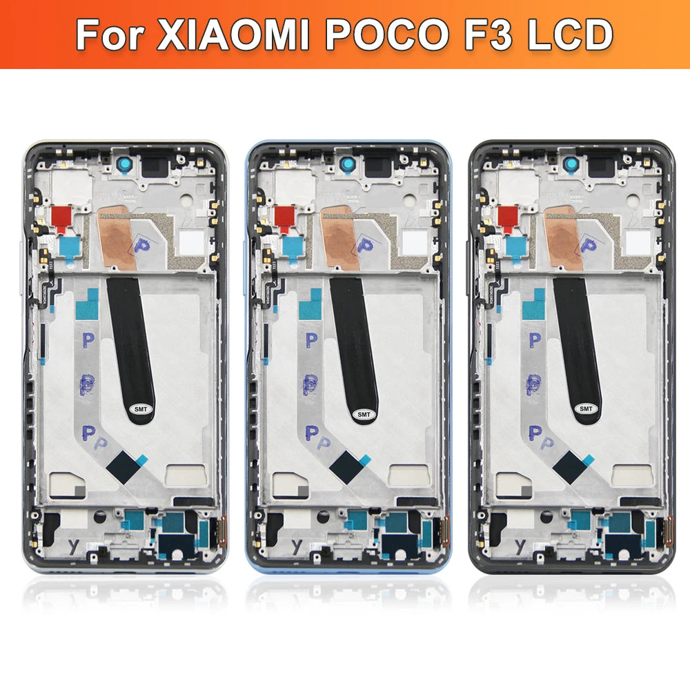 Gtooza_6.67" Super AMOLED Poco F3 Display Screen,  Xiaomi Poco F3 M2012K11AG Lcd Display Digital Touch Screen with Frame Replacement gtooza.com