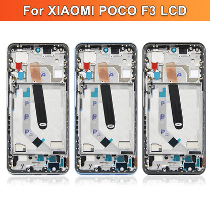 Gtooza_6.67" Super AMOLED Poco F3 Display Screen,  Xiaomi Poco F3 M2012K11AG Lcd Display Digital Touch Screen with Frame Replacement gtooza.com