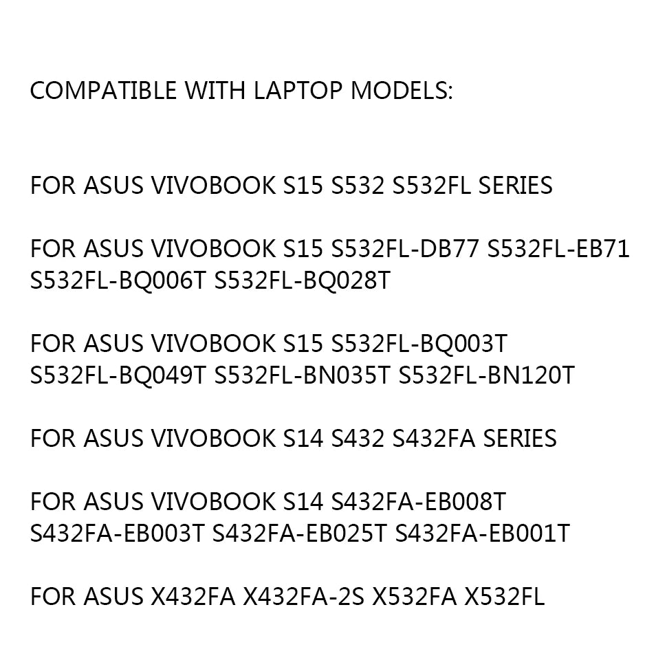 PC C31N1843 Laptop Battery For ASUS VivoBook X432FA X532FL S14 S432 S432FA S432FL S15 S532 S532FA S532FL 0B200-03430000