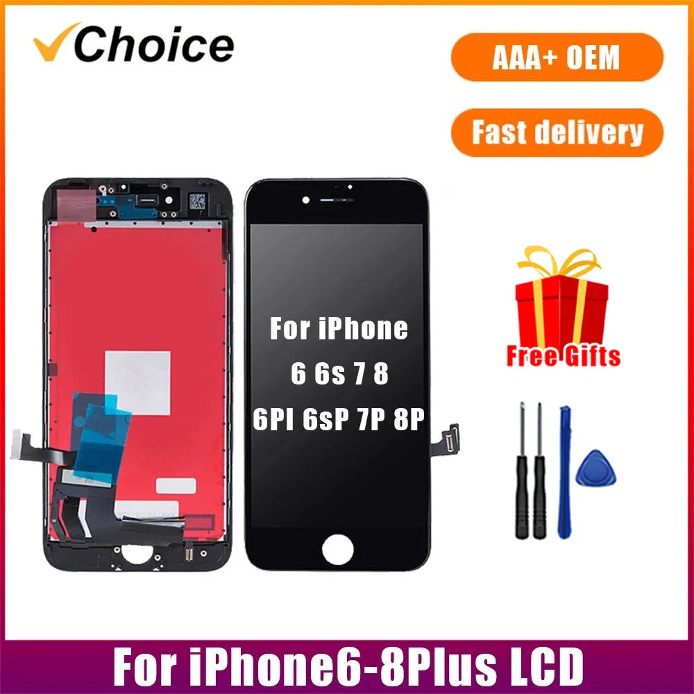 Gtooza_AAA+ Retina LCD  iPhone 6Plus 6sPlus 7Plus 8Plus LCD Touch Screen Digiziter Assembly  iPhone 6 6s 7 8 Display gtooza.com