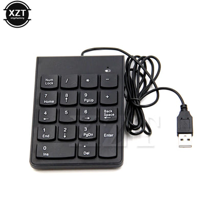 PCUniversal Numeric Keypad USB Wire Mini number Keyboard keycap  Laptop Des