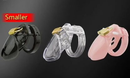 Gtooza_5 Size Male Chastity Device Small/Standard Cock Cage with Rings Erotics Urethral Brass Lock Locking Sex Toys  Men Adults gtooza.com