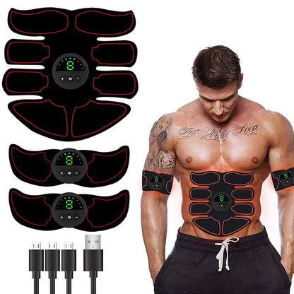 PC EMS Abdominal Muscle Stimulator Toner For Waist Leg Arm Trainer USB Rech