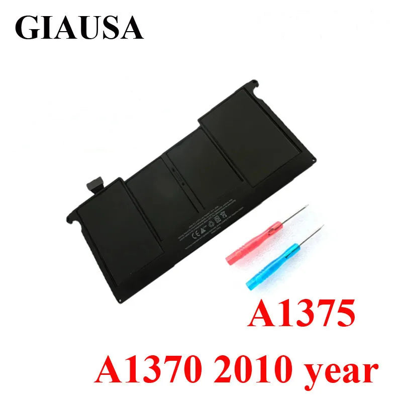 PC A1375 A1406 Battery For Macbook Air 11 inch A1370 2010 2011 A1465 2012 Year 020-7377-A