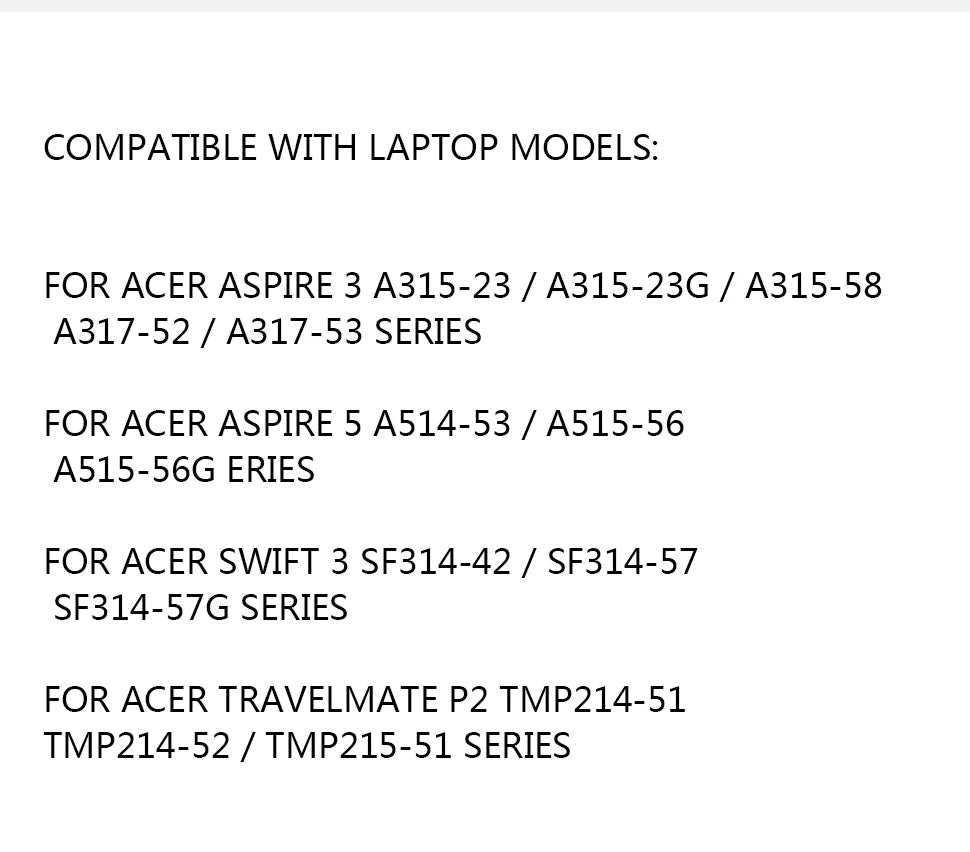 PC AP19B8K battery Apply For ACER Aspire A314 A315 A317 series laptop 11.25V 41.76Wh 3713mAh