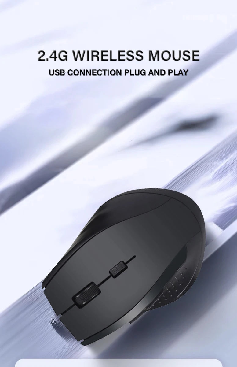 PC Wireless Mouse 2.4G USB Silent Mouse Adjustable DPI Suitable  Android Windows Tablet Laptop Desktop Computer Universal