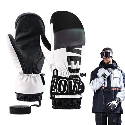 PC Skiing Gloves Snowboard Mittens Touchscreen Skiing Gloves Waterproof The