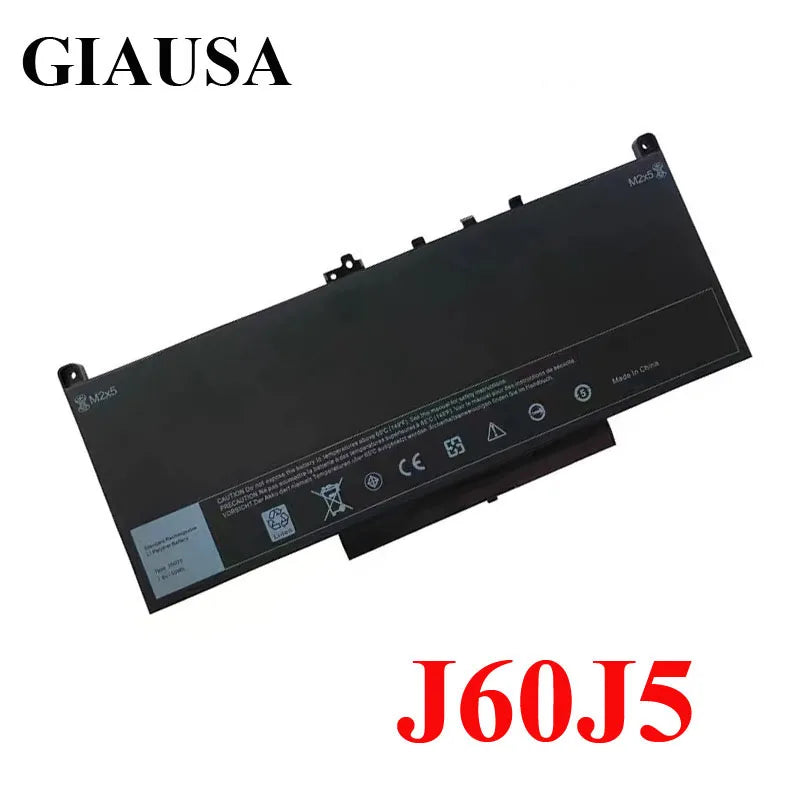 PC J60J5 Laptop Battery For Dell Latitude E7270 E7470 J60J5 R1V85 MC34Y 242WD